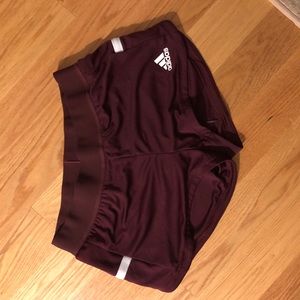 Maroon Adidas Track shorts